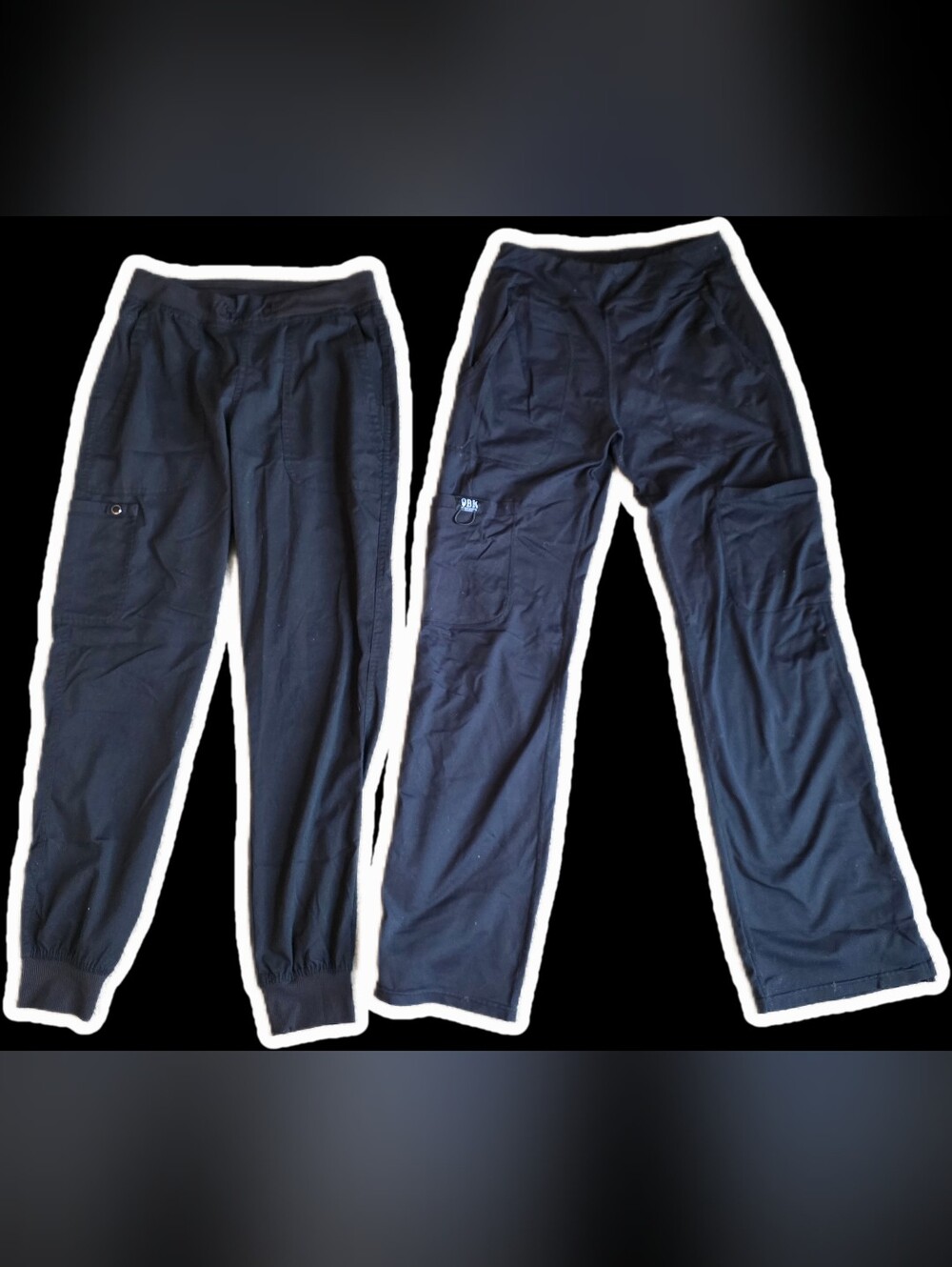 Womens Black Scrub Bottoms